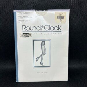 New in package Ladies Round The Clock control top pantyhose Size C